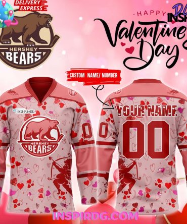 Hershey Bears X Valentine'S Day 2025 Hockey Jersey