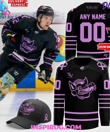Huntsville Havoc Russel Hill Cancer Foundation Cancer Special Hockey Jersey