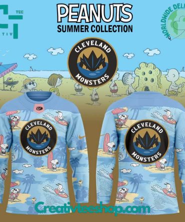 Cleveland Monsters Peanuts Summer Collection Special Hockey Jersey