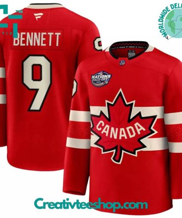 Canada 2025 4 Nations Face-Off Sam Bennett #9 Red Premium Jersey