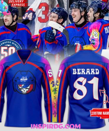 Kalamazoo Wings X Grateful Dead Specialty Hockey Jersey