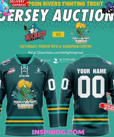 Kamloops Blazers Thompson Rivers Fighting Trout Special Hockey Jersey
