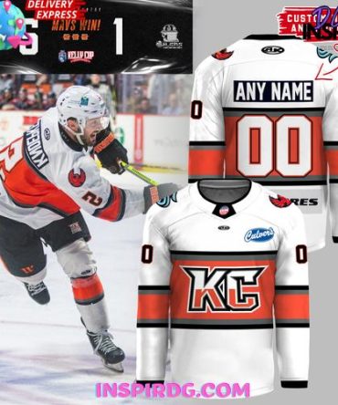 Kansas City Mavericks 2025 Kelly Cup Playoffs Official White Hockey Jersey