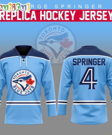 Mlb Toronto Blue Jays George Springer Hockey Jersey