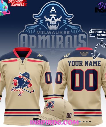 Milwaukee Admirals New 2024 Beige Alternate Hockey Jersey
