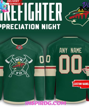 Minnesota Wild Firefighter Appreciation Night Special Hockey Jersey