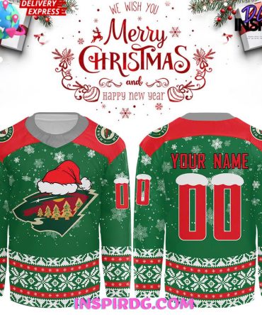 Minnesota Wild Merry Christmas Holiday Special Hockey Jersey