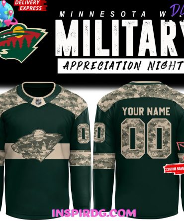 Minnesota Wild Military Appreciation Night 2024 Special Hockey Jersey