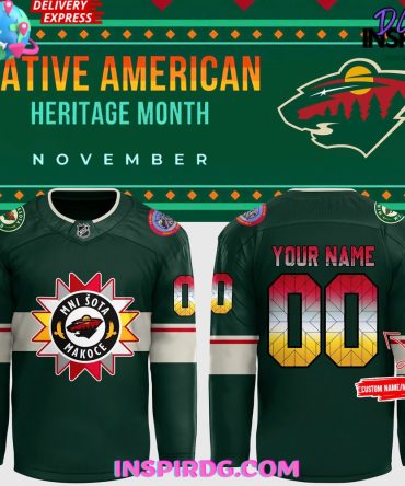 Minnesota Wild Native American Heritage Month 2024 Hockey Jersey