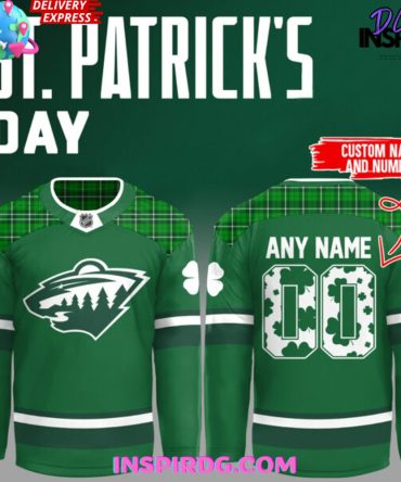 Minnesota Wild X St. Patrick’S Day 2025 Hockey Jersey