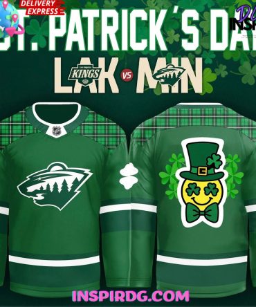 Minnesota Wild X St. Patrick’S Day 2025 Hockey Jersey