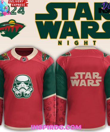 Minnesota Wild X Star Wars Night 2024 Red Hockey Jersey