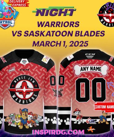 Moose Jaw Warriors Paw Patrol Night 2025 Hockey Jersey