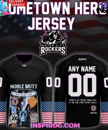 Motor City Rockers Home Town Hero 2025 Hockey Jersey