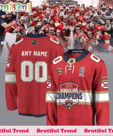 Nhl Florida Panthers Home 2024 Stanley Cup Champions Hockey Jersey