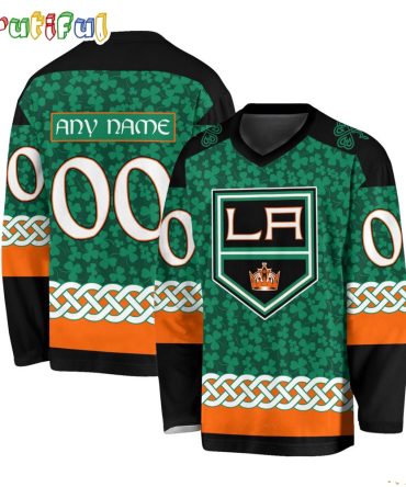 Nhl Los Angeles Kings Jersey Special St.Patrick'S Day Design Hockey Jersey