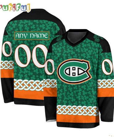 Nhl Montreal Canadiens Jersey Special St.Patrick'S Day Design Hockey Jersey