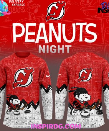New Jersey Devils Anniversary Of Peanuts Limited Edition Hockey Jersey