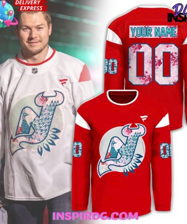 New Jersey Devils Asian And Pacific 2025 Red Hockey Jersey