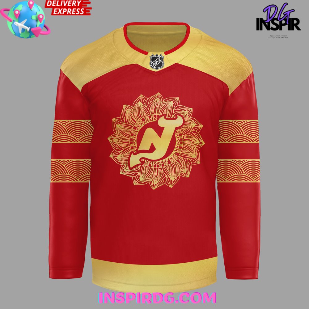 New Jersey Devils Asian And Pacific Islander Heritage Night 2025 Hockey Jersey - Image 2