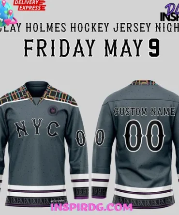 New York Mets Clay Holmes Night 2025 Hockey Jersey