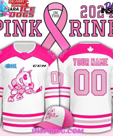 Niagara Icedogs X Pink In The Rink 2024 Hockey Jersey