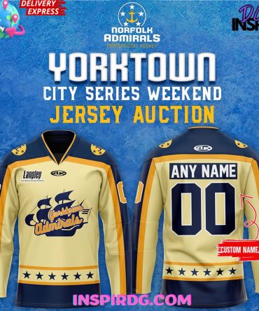 Norfolk Admirals Yorktown City Series 2025 Jersey