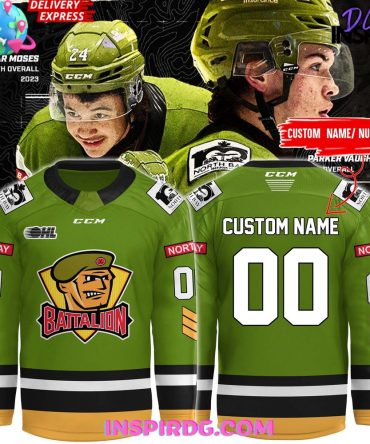North Bay Battalion New Uniform 2025 Ohl Hockey Jersey