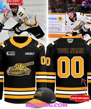 North Bay Battalion 2024-25 Black Hockey Jersey