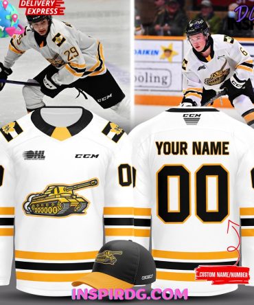 North Bay Battalion 2024-25 White Hockey Jersey