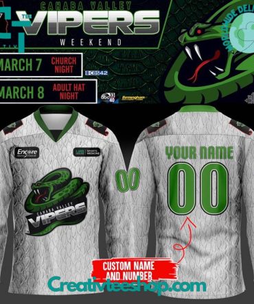 Birmingham Bulls Cahaba Valley Vipers Weekend 2025 Special Hockey Jersey