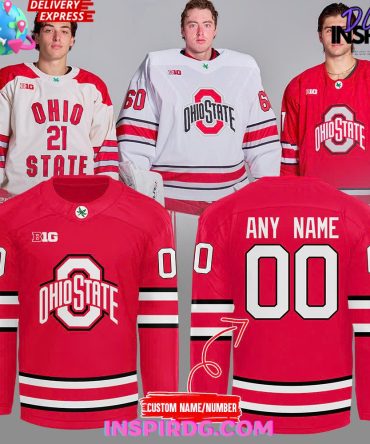 Ohio State Buckeyes 2024 Red Hockey Jersey