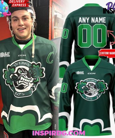 Ottawa 67’S X 2025 St. Patrick’S Day Special Hockey Jersey