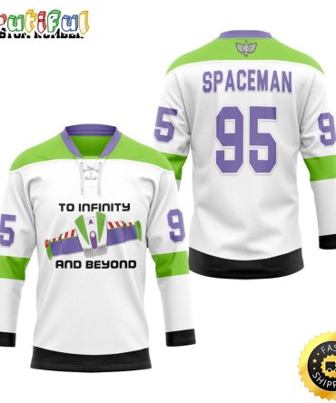 Personalized Nhl Buzz Lightyear To Infinity And Beyond Hockey Jersey For Fans Nhl Hockey Jerseys