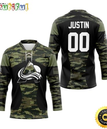 Personalized Nhl Colorado Avalanche Honors Veterans Hockey Jersey Nhl Hockey Jerseys