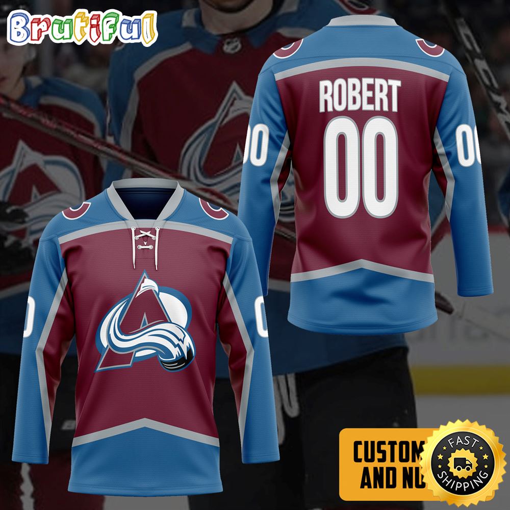 Personalized Nhl Colorado Avalanche Premier Youth Hockey Jersey Nhl Hockey Jerseys