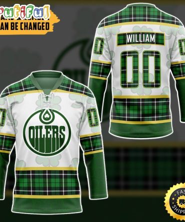 Personalized Nhl Edmonton Oilers St Patrick Day Hockey Jersey Nhl Hockey Jerseys