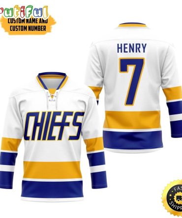 Personalized Nhl Ss Charlestown Chiefs Hockey Jersey Nhl Hockey Jerseys