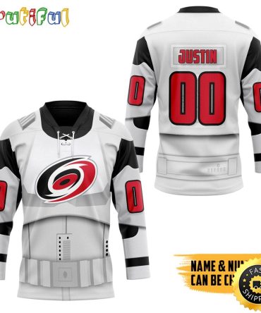 Personalized Nhl Sw X Carolina Hurricanes May The 4Th Be With You Hockey Jersey Nhl Hockey Jerseys