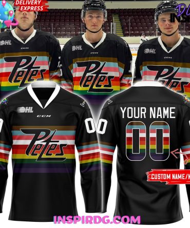 Peterborough Petes Pride Night 2025 Hockey Jersey
