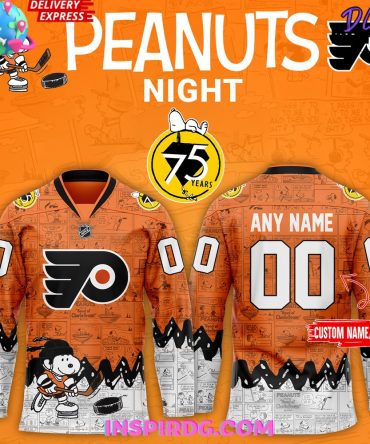 Philadelphia Flyers 75Th Anniversary Of Peanuts Jersey