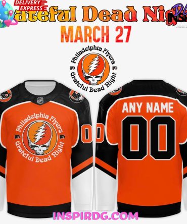 Philadelphia Flyers Grateful Dead Night 2025 Hockey Jersey