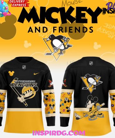 Pittsburgh Penguins Mickey & Friends Special Hockey Jersey