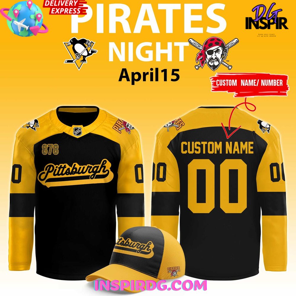 Pittsburgh Penguins Pirates Night 2025 Hockey Jersey