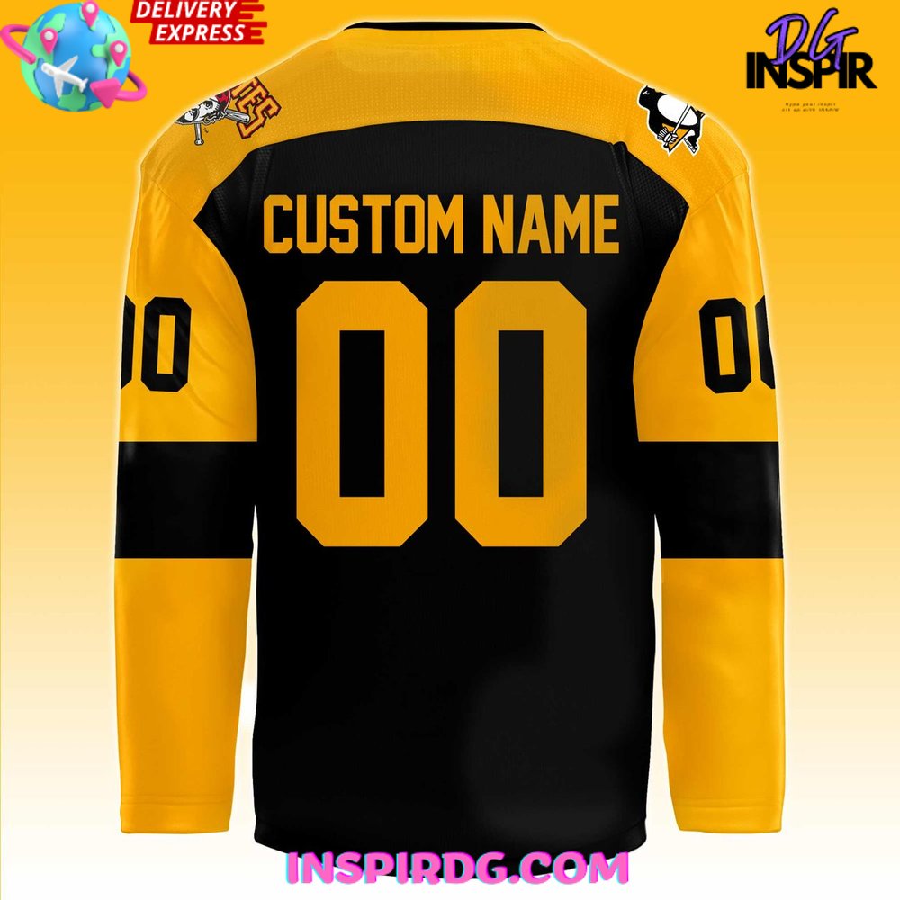 Pittsburgh Penguins Pirates Night 2025 Hockey Jersey - Image 3