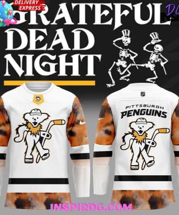 Pittsburgh Penguins X Grateful Dead Night Special White Hockey Jersey