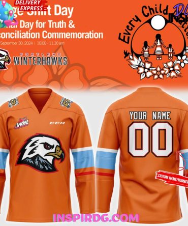 Portland Winterhawks Every Child Matters 2024 Hockey Jersey