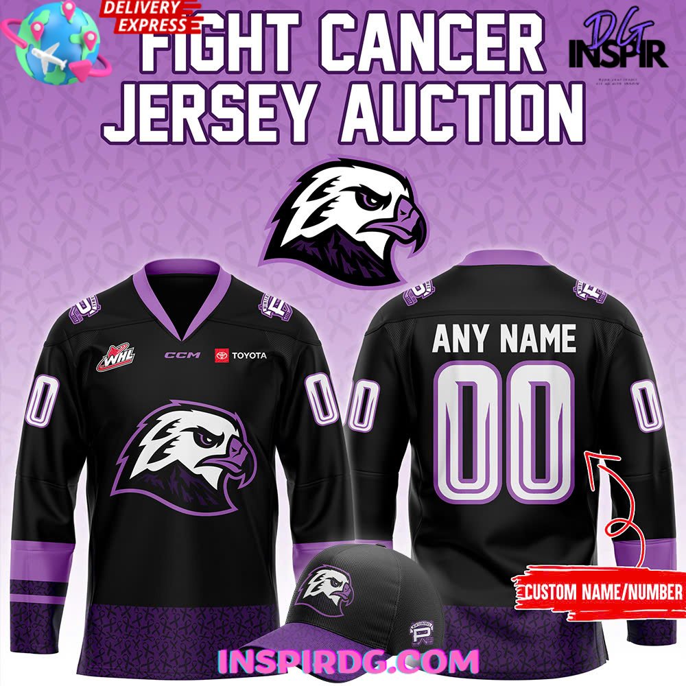 Portland Winterhawks Fight Cancer 2025 Jersey