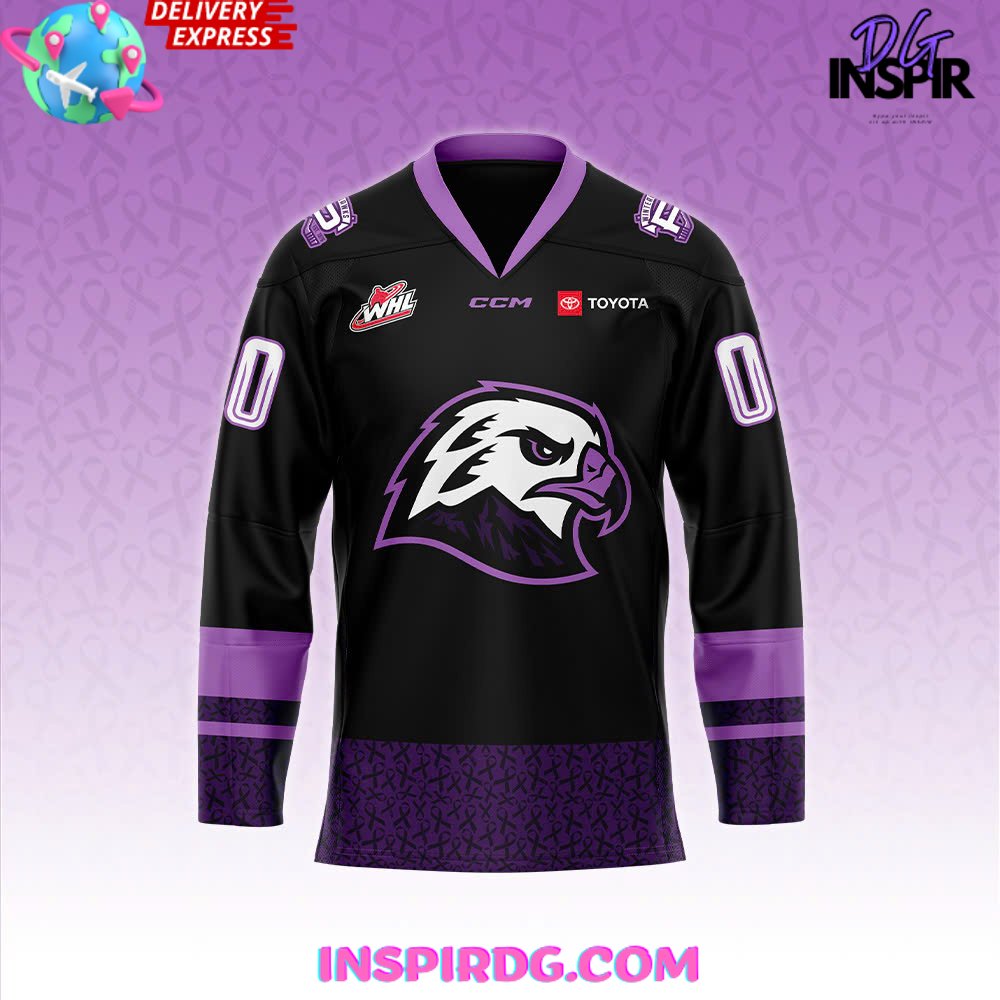 Portland Winterhawks Fight Cancer 2025 Jersey - Image 2