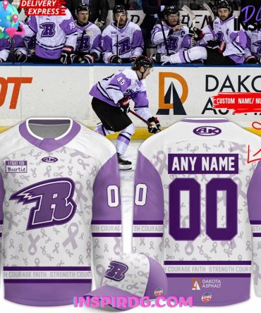 Rapid City Rush Fights Cancer 2025 Hockey Jersey